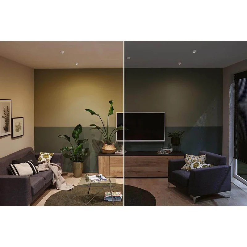 LED Einbauleuchte Stufen-Dimmer Gil LED Basis-Set Schwarz, Weiß