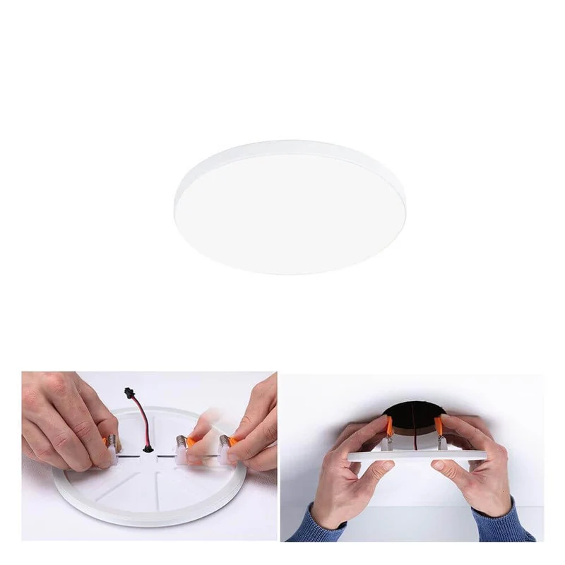 VariFit LED Einbaupanel Veluna Edge Ø 12cm in Weiß