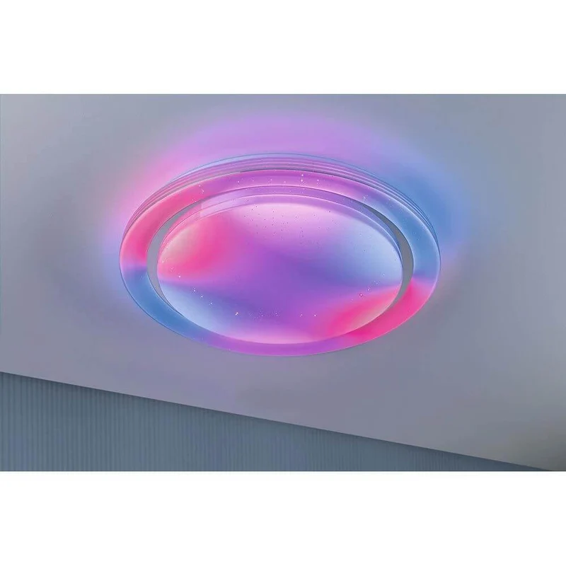 LED Deckenleuchte Rainbow CCT Dimmbar Chrom, Weiß