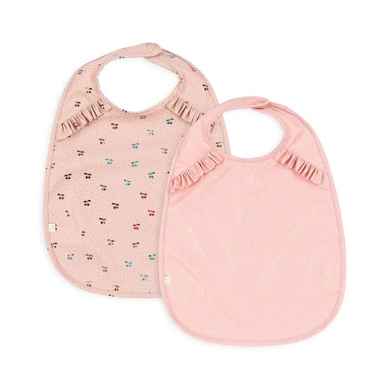 2-er-Pack Lätzchen mit Rüsche Cherry Sparkle