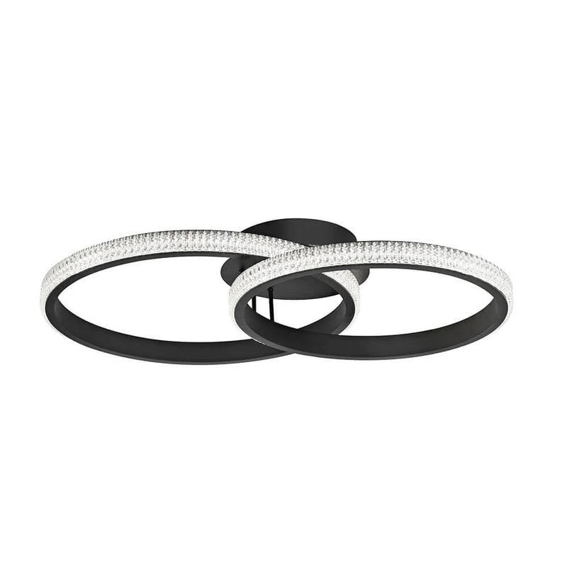 Nager LED Deckenleuchte Sandig-Schwarz
