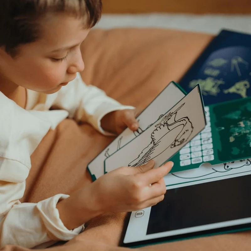 Kidydraw Mini Skizzenbuch mit LCD-Bildschirm, Animal Around the World