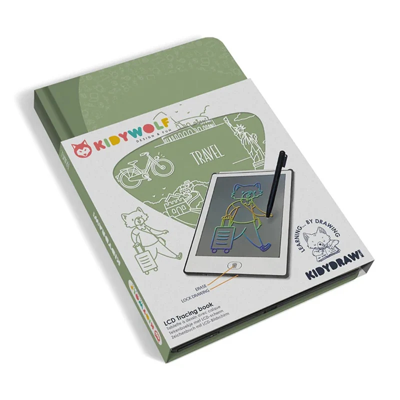 Kidydraw Mini-Skizzenbuch mit LCD-Bildschirm, Reise