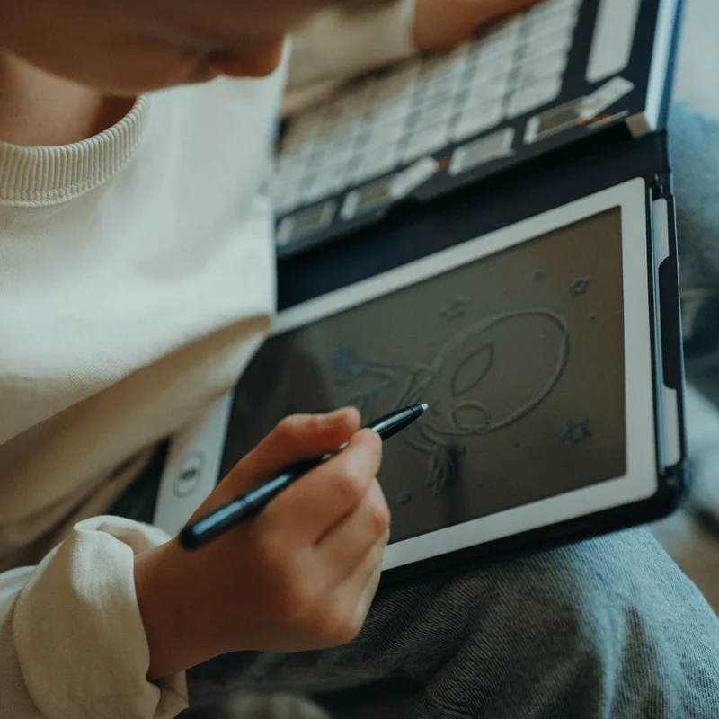 Kidydraw Mini Skizzenbuch mit LCD-Bildschirm, Galaxy