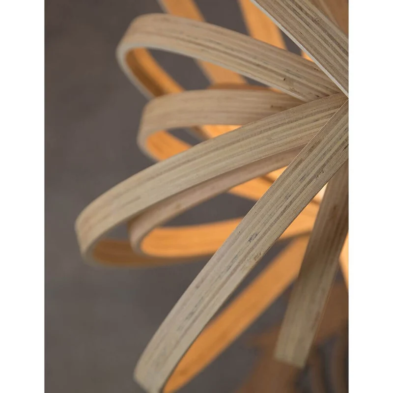 Asco Pendellampe aus Naturholz Ø 43cm