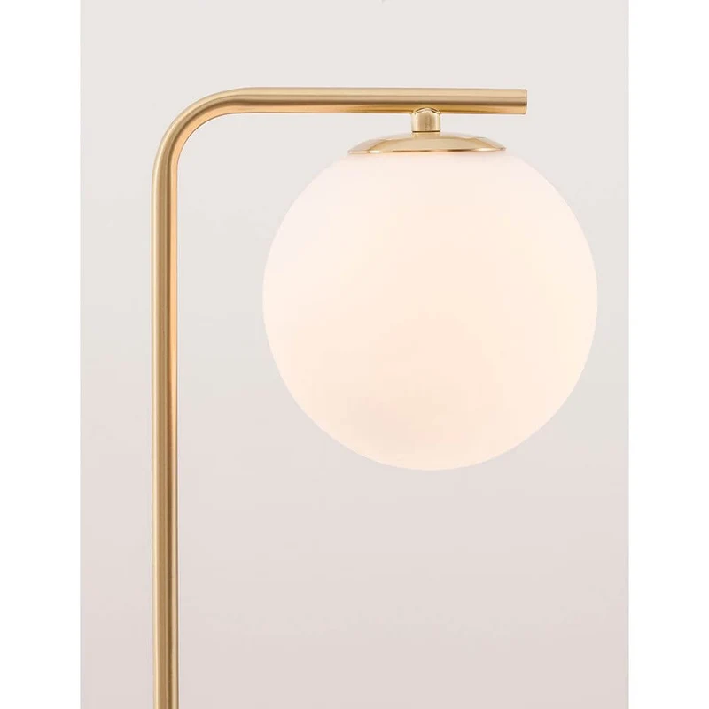 Alvarez Tischlampe mit Marmor-Fuß Gold, Schwarz