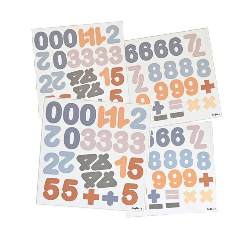 Magnetische Zahlen 100 Stück in Caramel Bleu