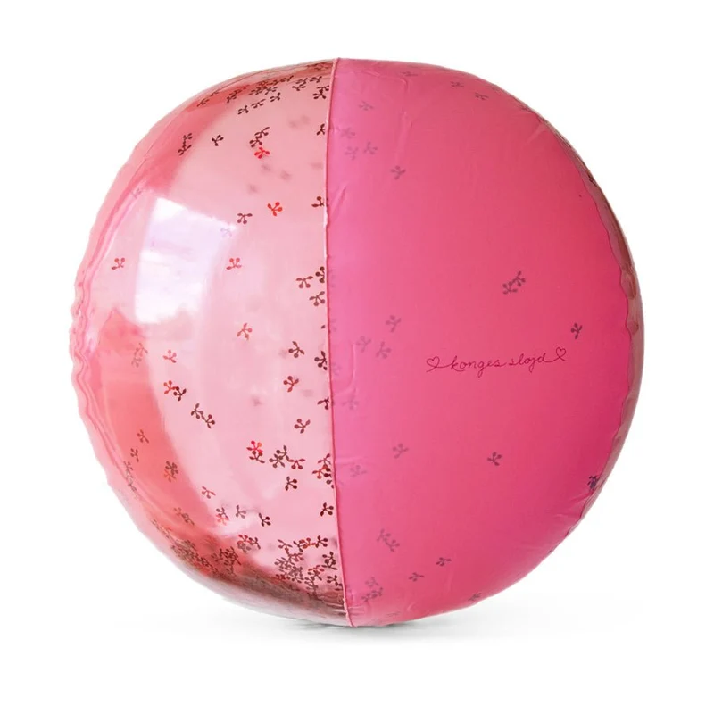 Transparenter pinker Badeball