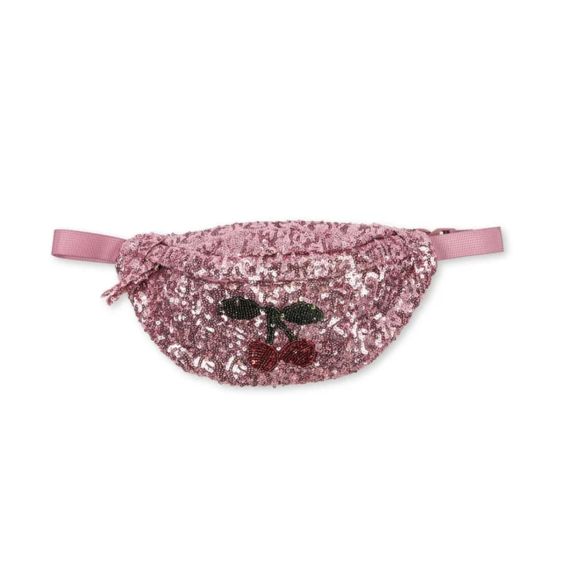 Pailletten-Gürteltasche zartrosa