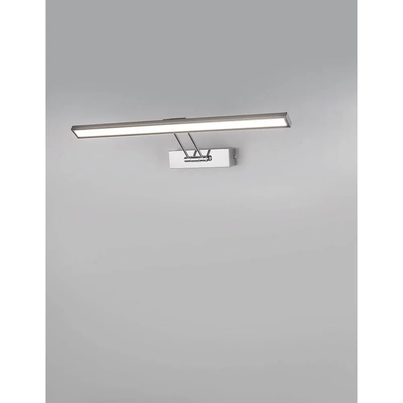 Rosa LED Bad Wandlampe Chrom