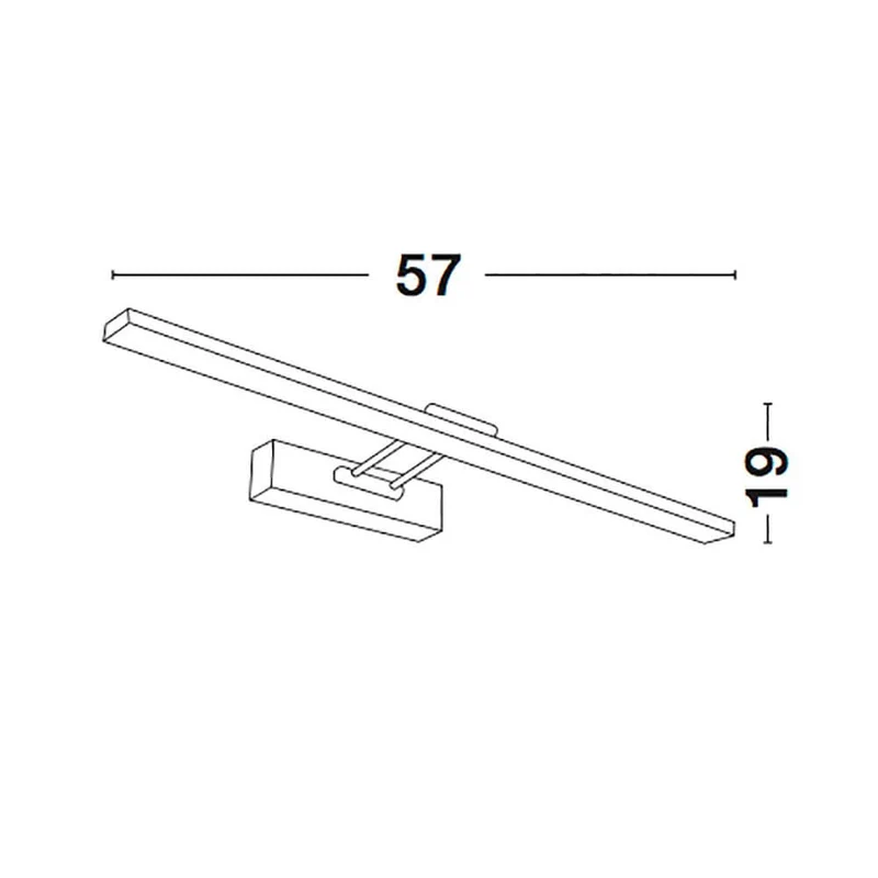 Rosa LED Bad Wandlampe Chrom