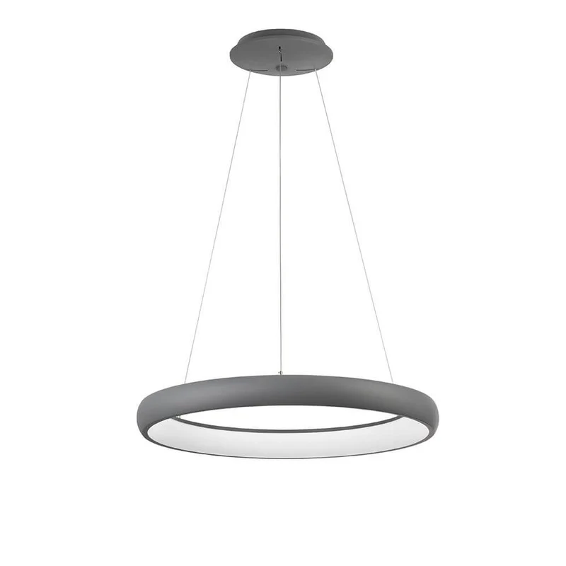 Albi LED Metall Hängeleuchte Grau