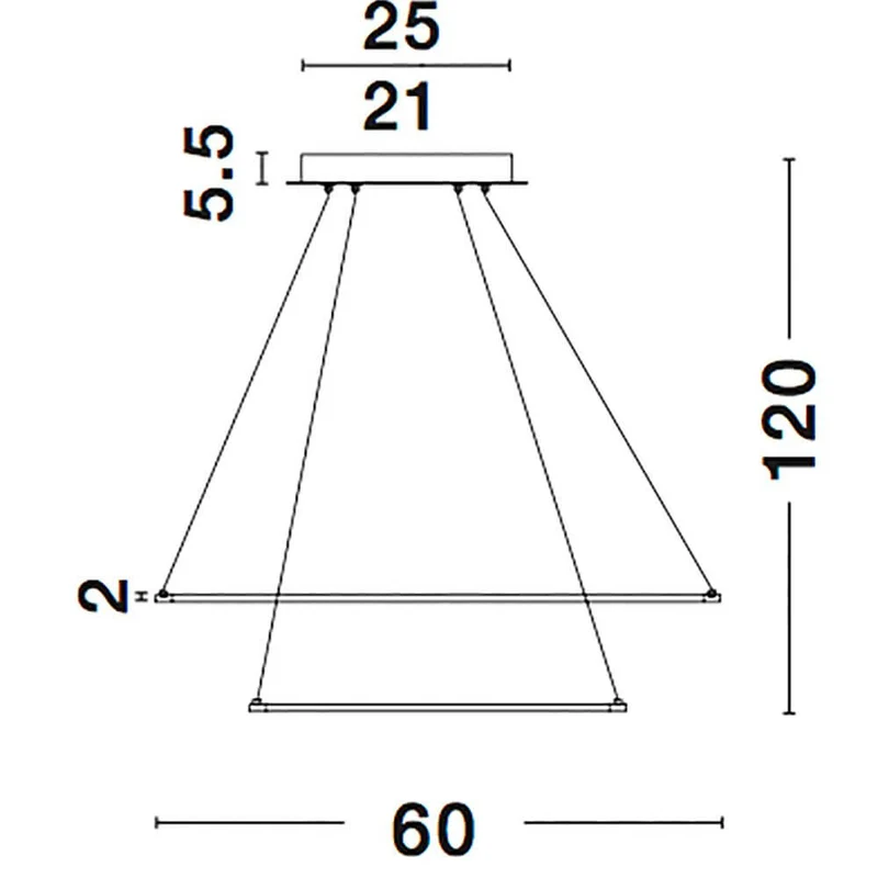 Dea LED Hängeleuchte Ø 60cm Weiß