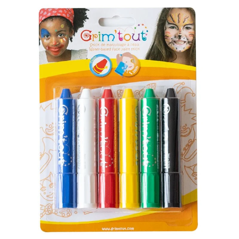 Klassische Gesichtsschminke (6 Stk.)
