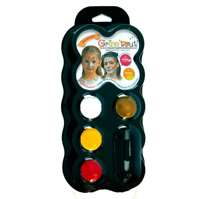 Palette mit Gesichtsbemalung, 4 Farben – Königinnen und Elfen