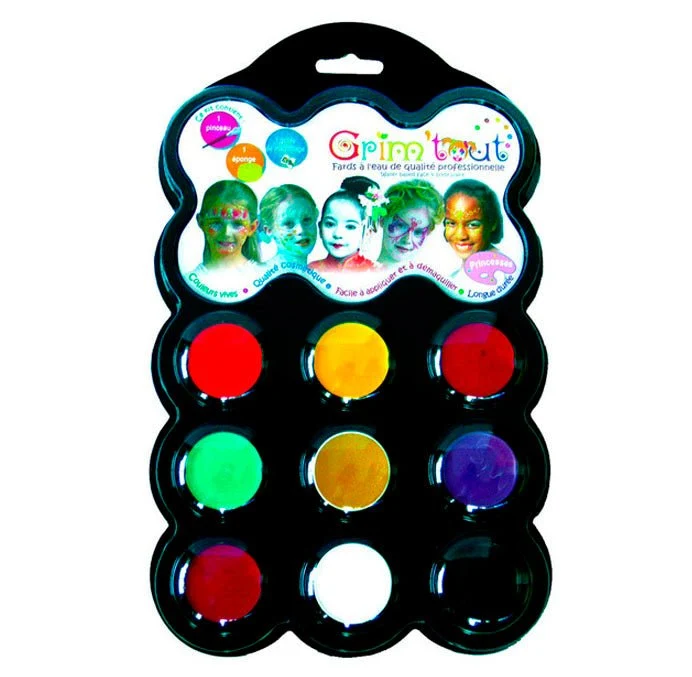 Schminkpalette 9 Farben Prinzessinnen