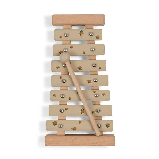 Holz-Xylophon Zitronengelb