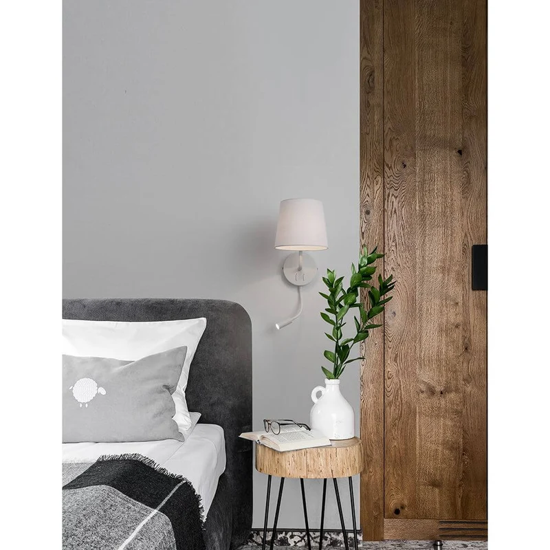 Sage Bett- & Wandlampe mit LED-Leselicht