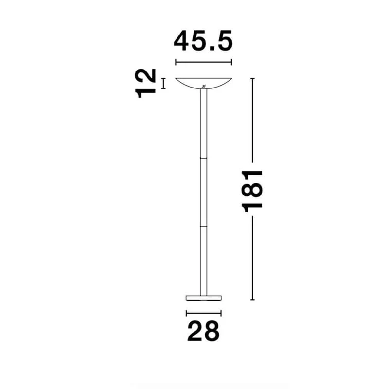 Rocco LED Stehlampe Metall Acryl