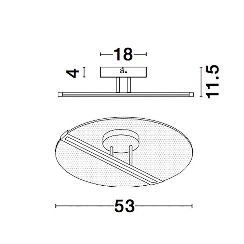 Jertuna LED Deckenlampe Ø 53cm Rund