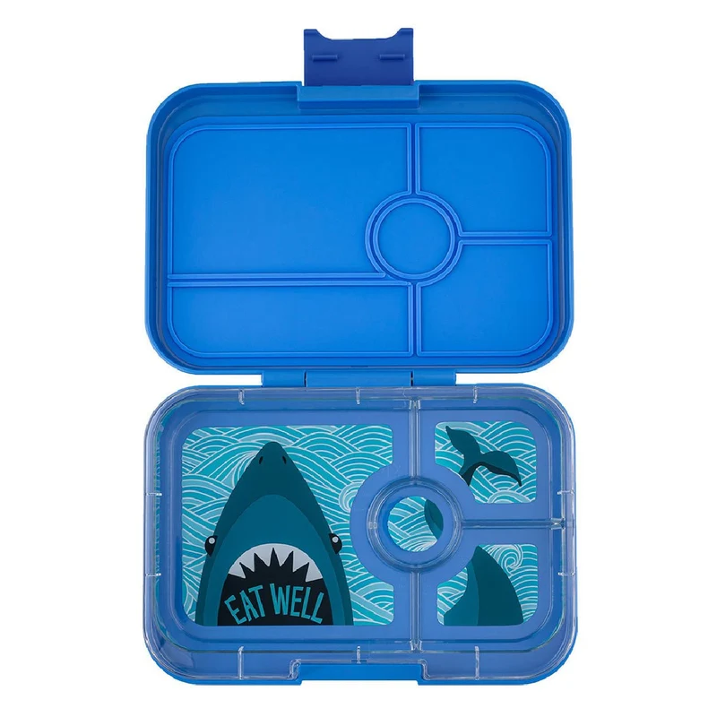 Panino Brotdose M 4 Fächer surfblau-Shark Tray
