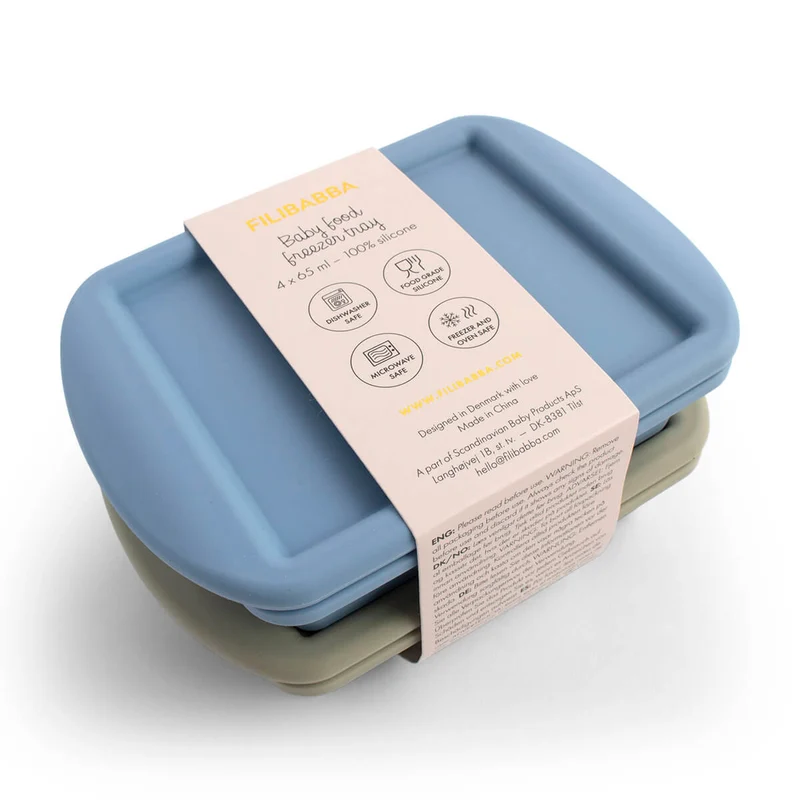 2-er-Pack Gefrierform für Babynahrung Ozean-Mix