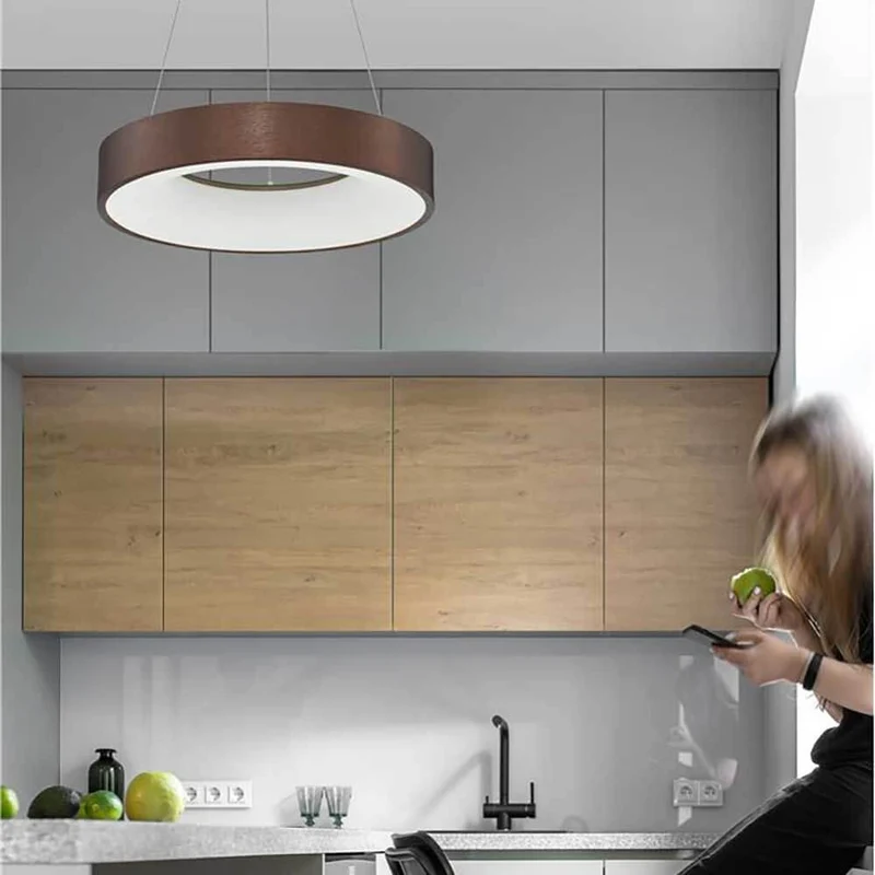 LED-Hängelampe Rando Thin Ø 38cm Coffee