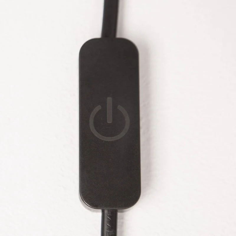 Ring LED-Wandleuchte zum aufhängen Schwarz