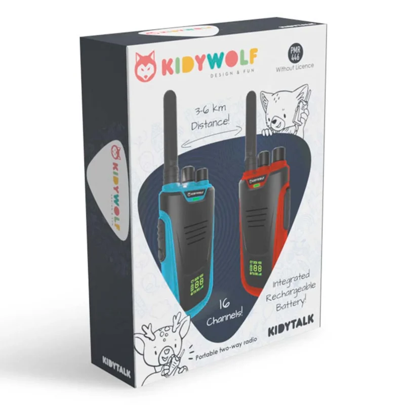 Walkie-Talkie-Set rot/blau