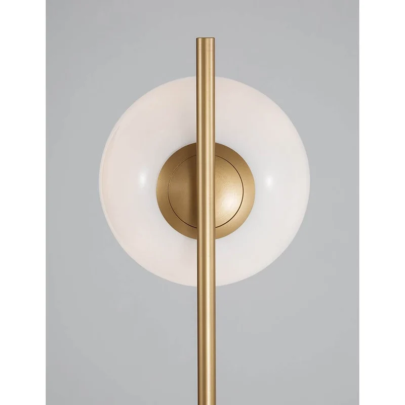 Cantona Stehlampe Marmor Messing, Gold