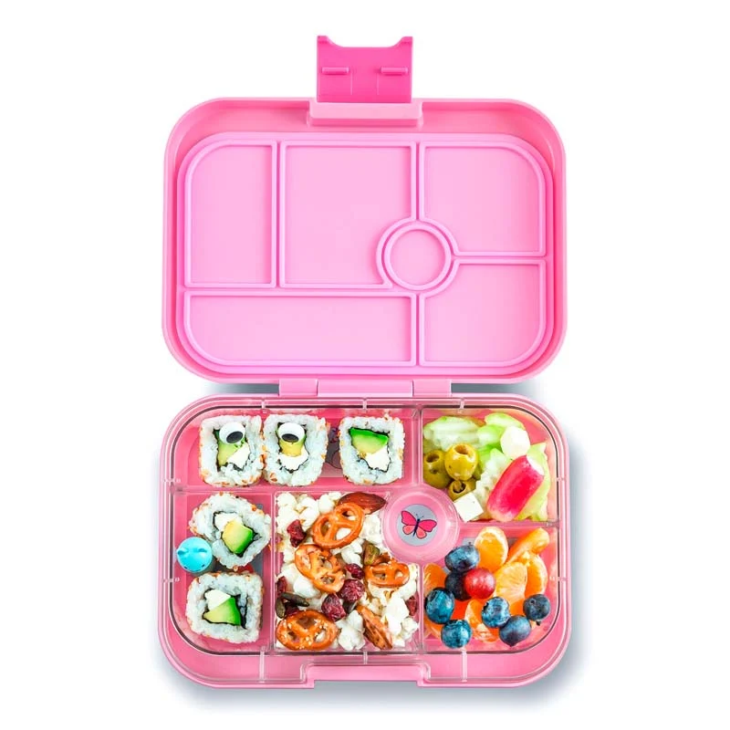 Original Brotdose mit 6 Fächern Power Pink Unicorn Tray