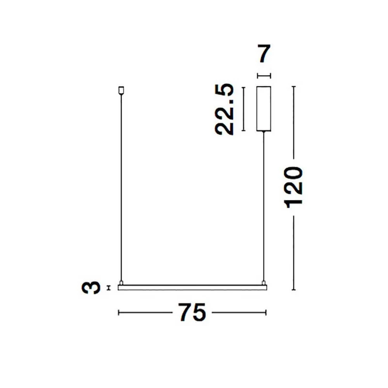 Eterna LED Hängelampe Quadratisch Weiß