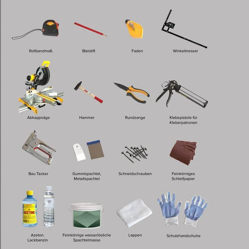 Musterstück - 20cm für Dekor-Profil L Stuckleiste indirekt