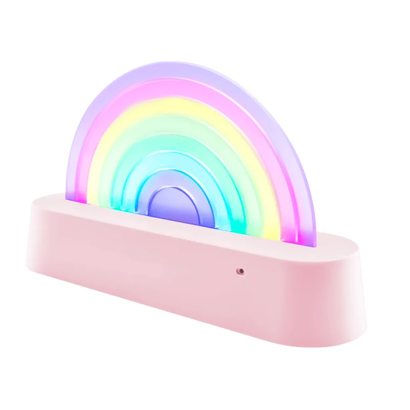 Tanzende Regenbogenlampe rosa