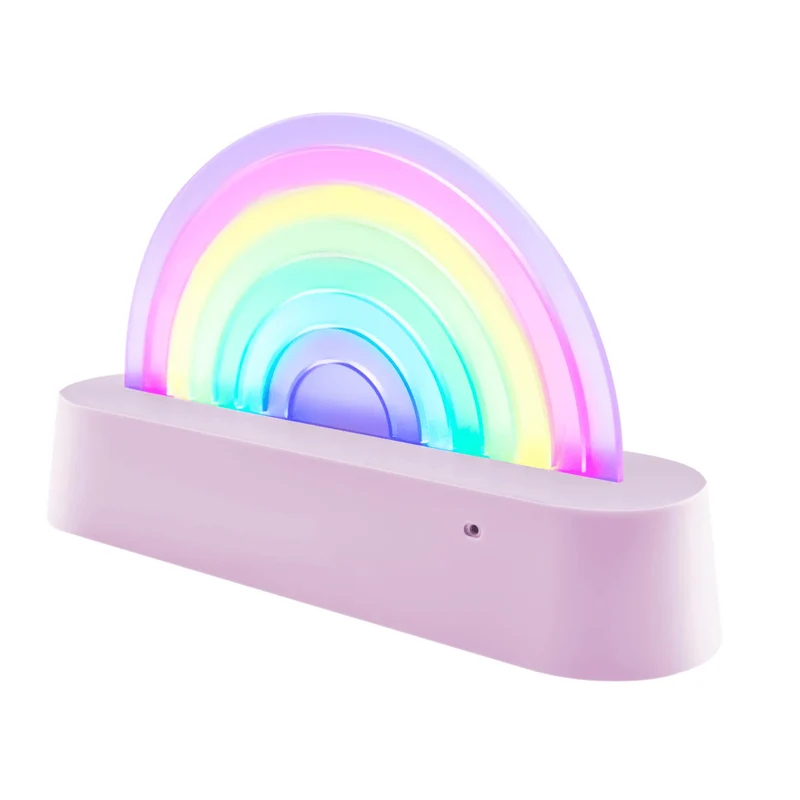 Tanzende Regenbogenlampe lila