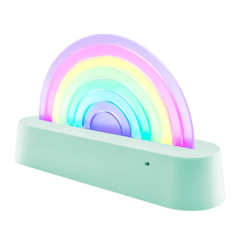 Tanzende Regenbogenlampe mint