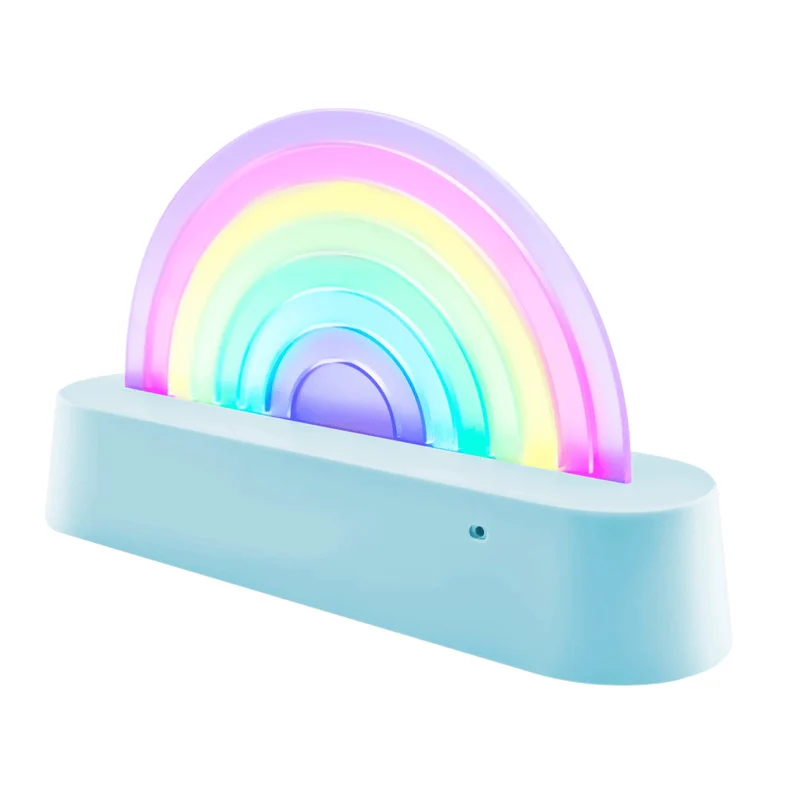 Tanzende Regenbogenlampe, blau