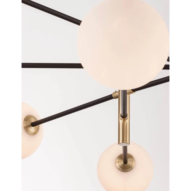 Vitra Glas-Hängeleuchte 8-flg. Weiß