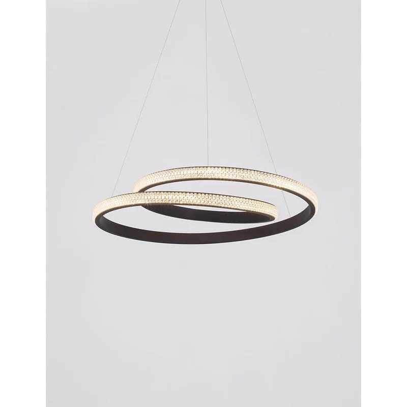 Grania LED Hängelampe Sandig-Schwarz