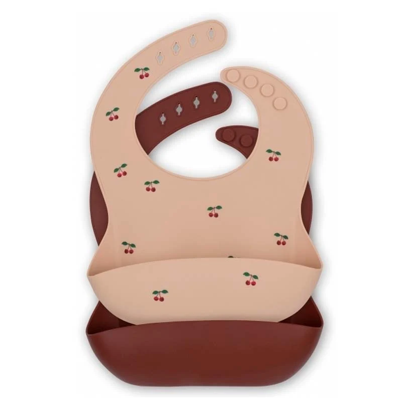 2-er-Pack Lätzchen kirschrot
