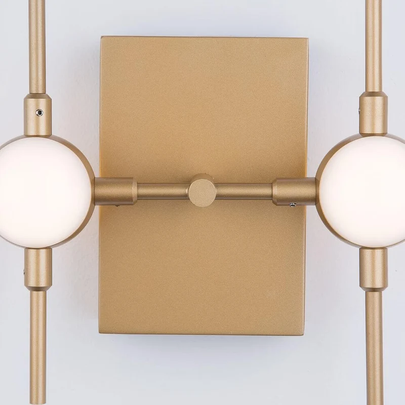 Atomo LED Wandleuchte Gold Acryl