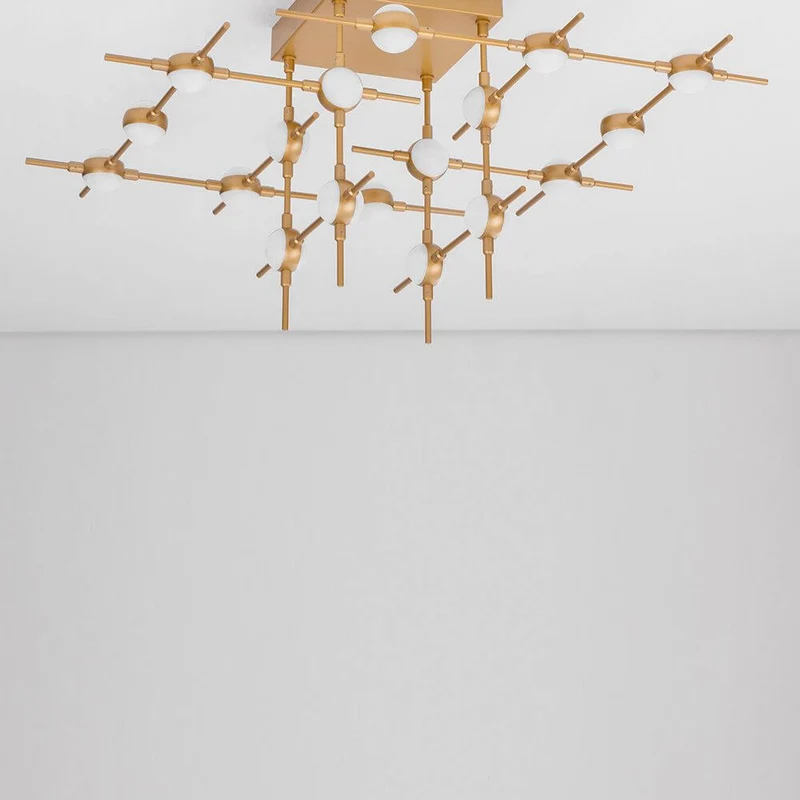 Atomo LED Metall Deckenbeleuchtung Gold