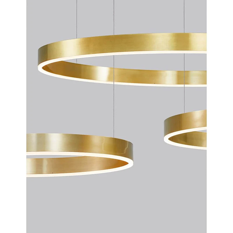 Motif LED Hängelampe Gold