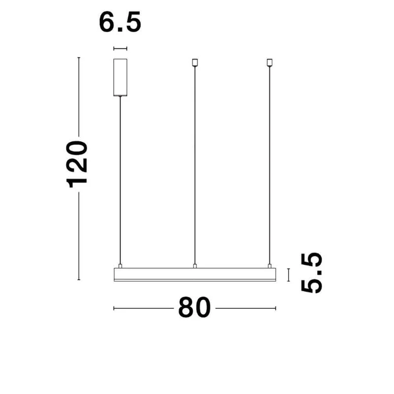 Motif LED Hängelampe Gold
