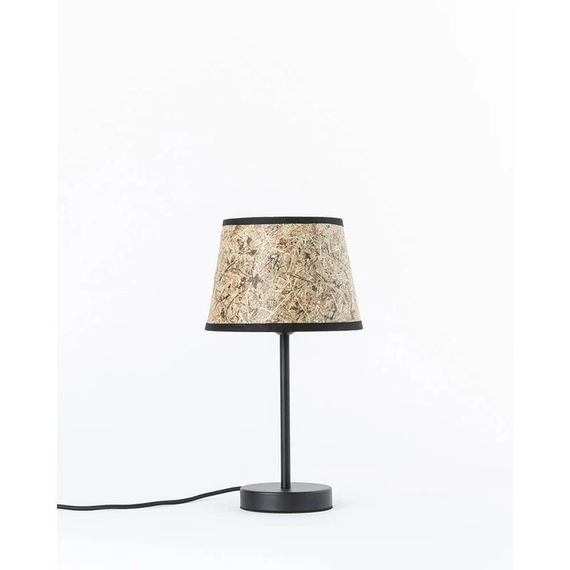 Metall Tischlampe mit Heuschirm