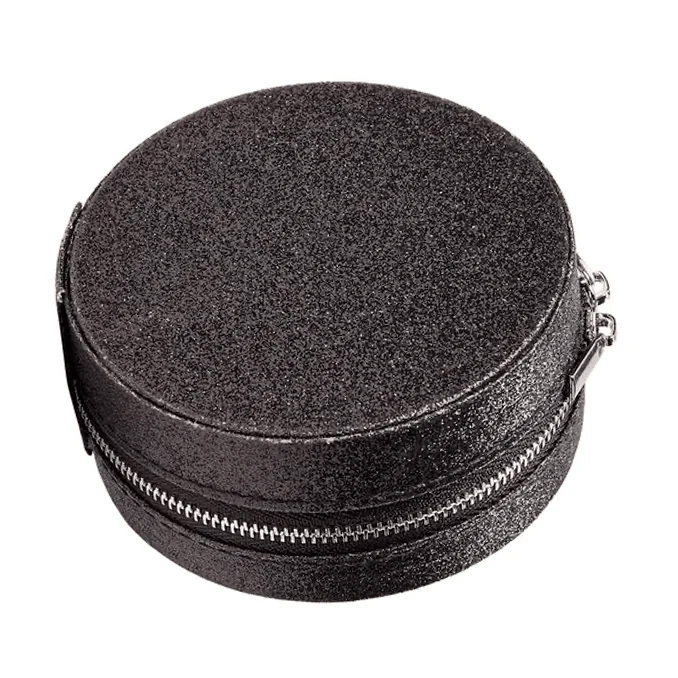 Rundes Schmuckkästchen, schwarz