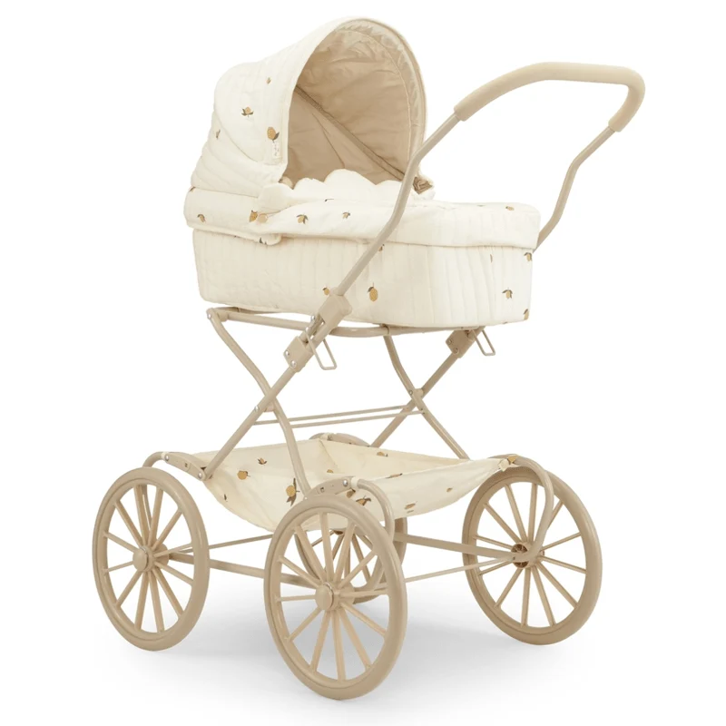 Puppenwagen zitronengelb