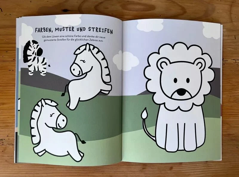 Aufgaben- und Malbuch für Kinder ab 3 Jahre