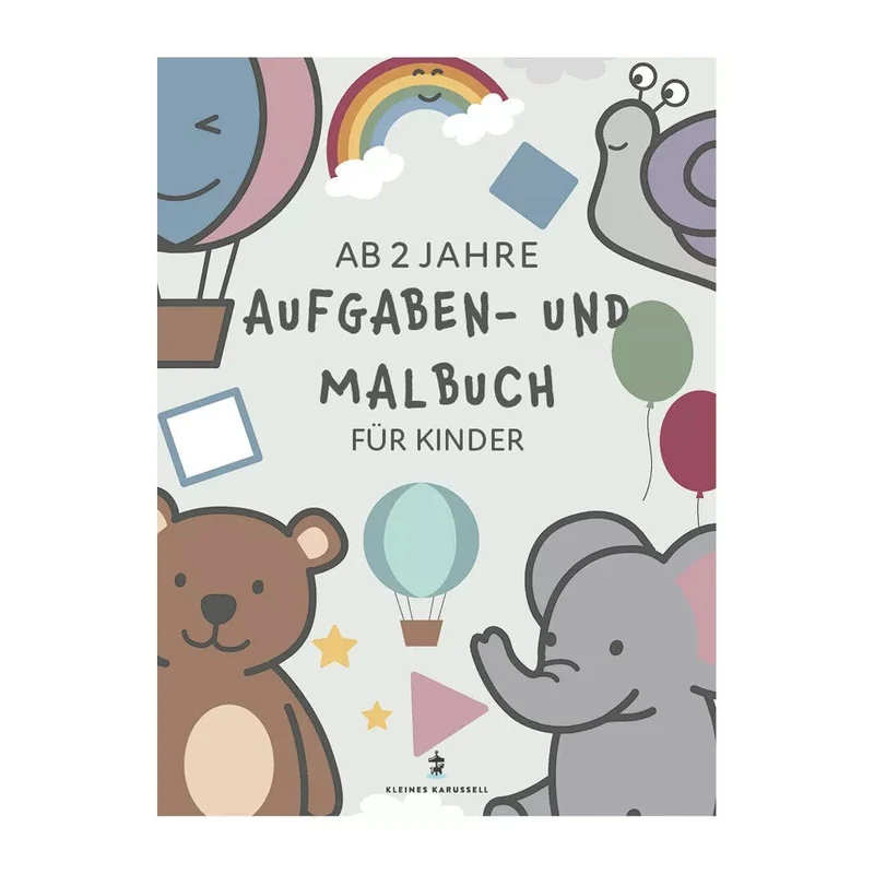 Aufgaben- und Malbuch für kinder (ab 2 jahre)