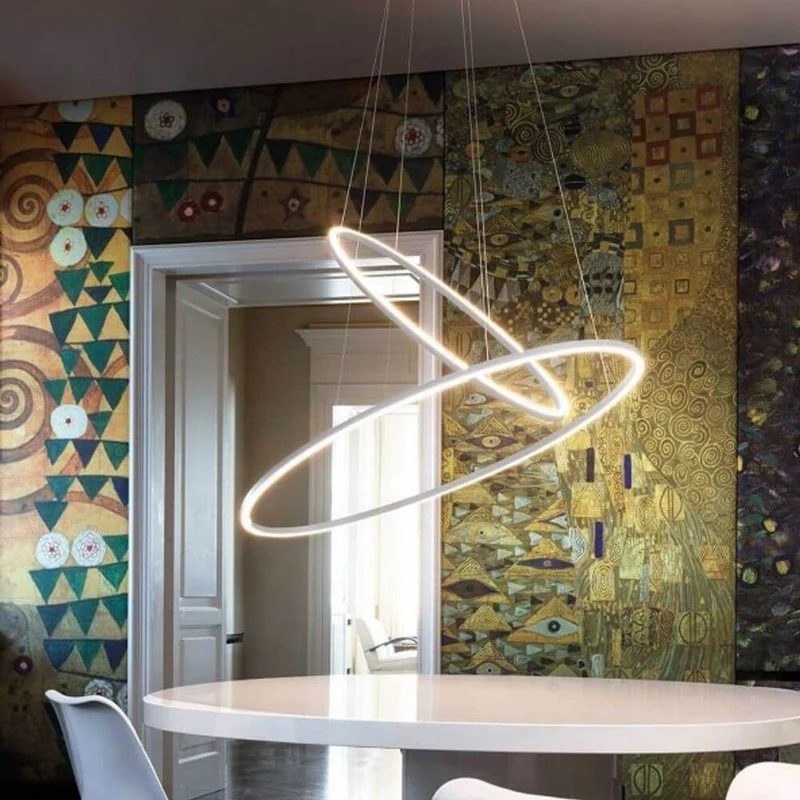 Nemo Ellisse Double Mega LED Hängeleuchte 186x95cm